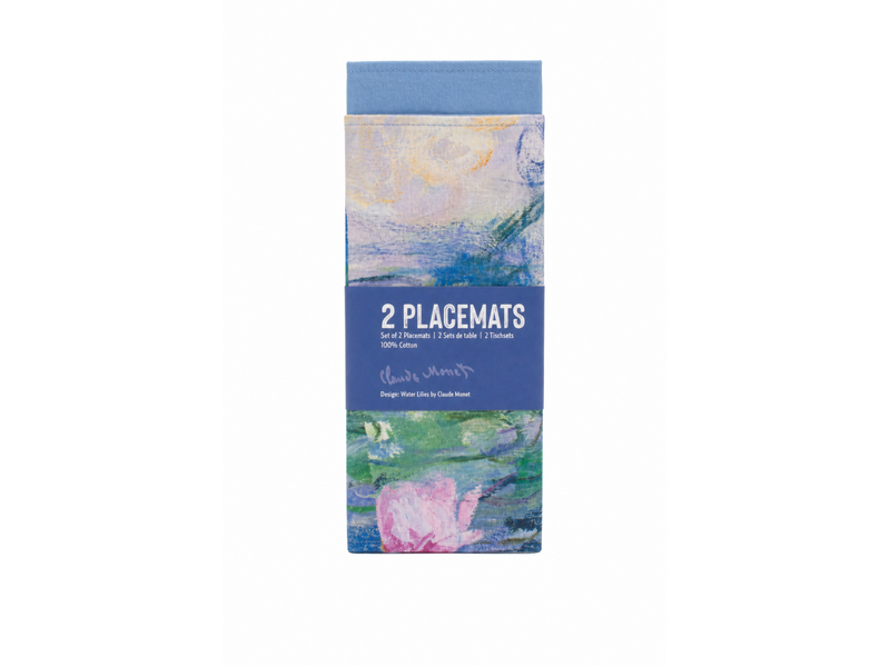 Platzsets aus Baumwolle – 2er-Set – Monet, Seerosen