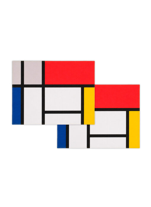 Manteles individuales de algodón - juego de 2 -Piet Mondriaan