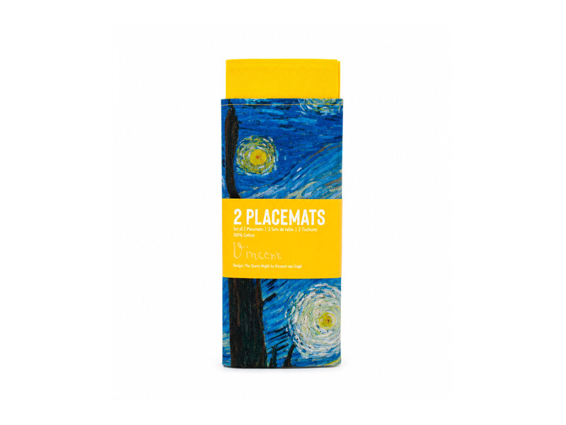 Platzsets aus Baumwolle – 2er-Set –  Vincent van Gogh, Sternennacht