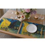 Platzsets aus Baumwolle – 2er-Set –Van Gogh, Cafe terras