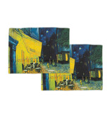 Cotton placemats - set of 2 -Van Gogh, Cafe Terrace, Kroller Muller