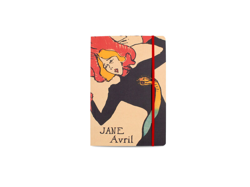 Cuaderno de tapa blanda, A5,   Toulouse Lautrec, Jane Avril