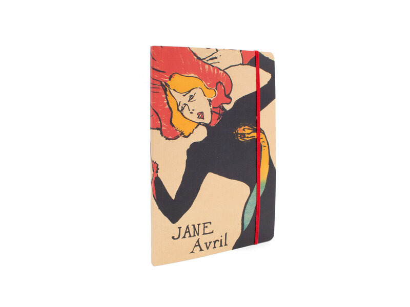 Carnet à couverture souple A5,  Toulouse Lautrec, Jane Avril