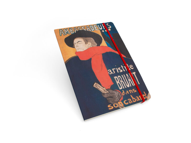 Carnet à couverture souple A5,  Toulouse Lautrec, Aristide Bruant Ambassadeur