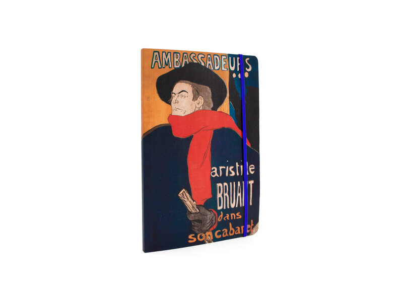 Cuaderno de tapa blanda, A5,  Toulouse Lautrec, Aristide Bruant Ambassadeur