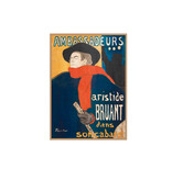 Affiche 50x70,  Toulouse Lautrec, Aristide Bruant Ambassadeur