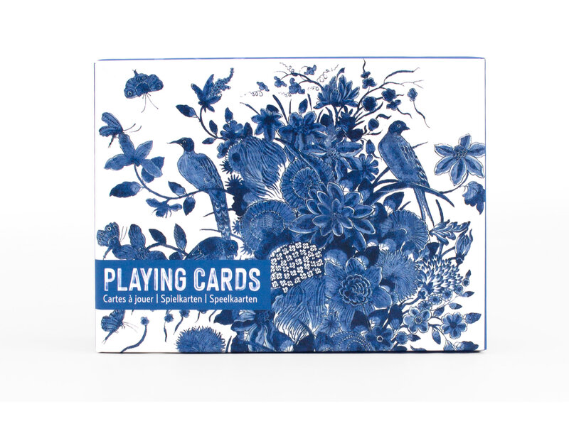 Set van 2 kaartspellen,Delfts Blauwe Vogels