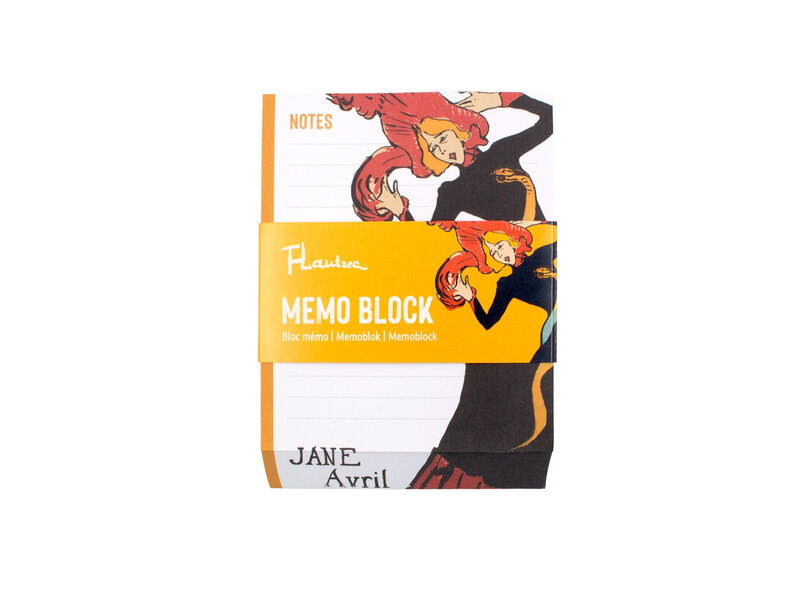Memo Block, Toulouse-Lautrec, Jane Avril