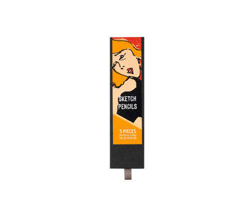 Set mit 5 HB-Bleistiften,Toulouse Lautrec, Jane Avril