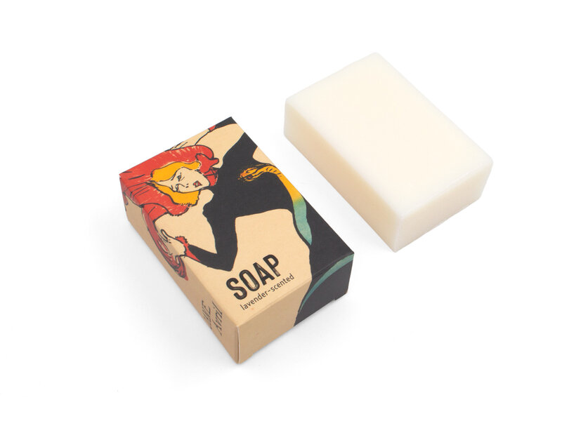 Jabón en caja, pastilla individual, Toulouse Lautrec, Jane Avril