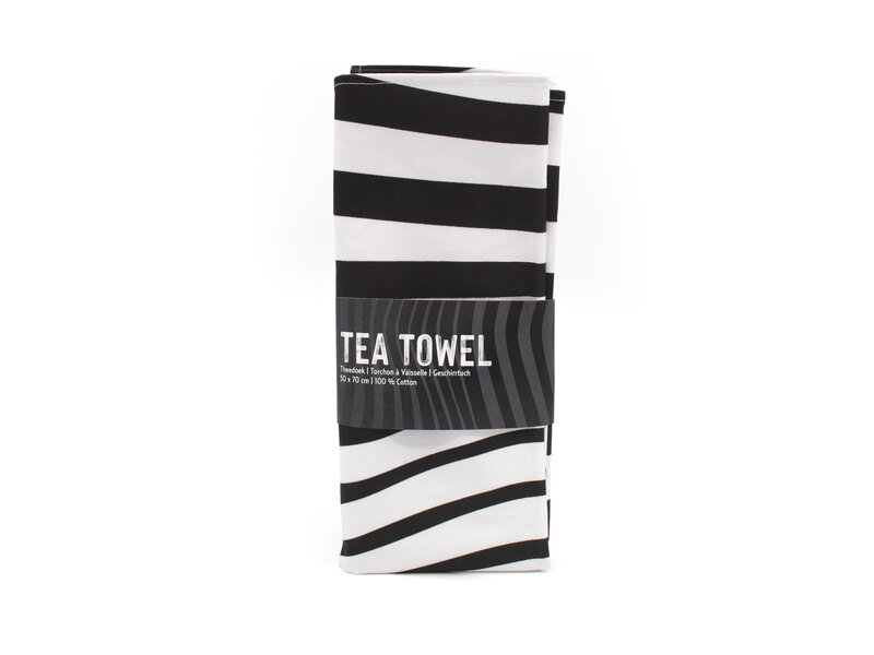 Tea Towel, Black and White