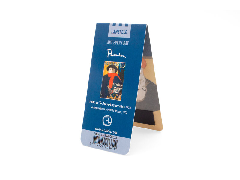 Magnetic bookmark, Toulouse Lautrec, Aristide Bruant Ambassadeurs