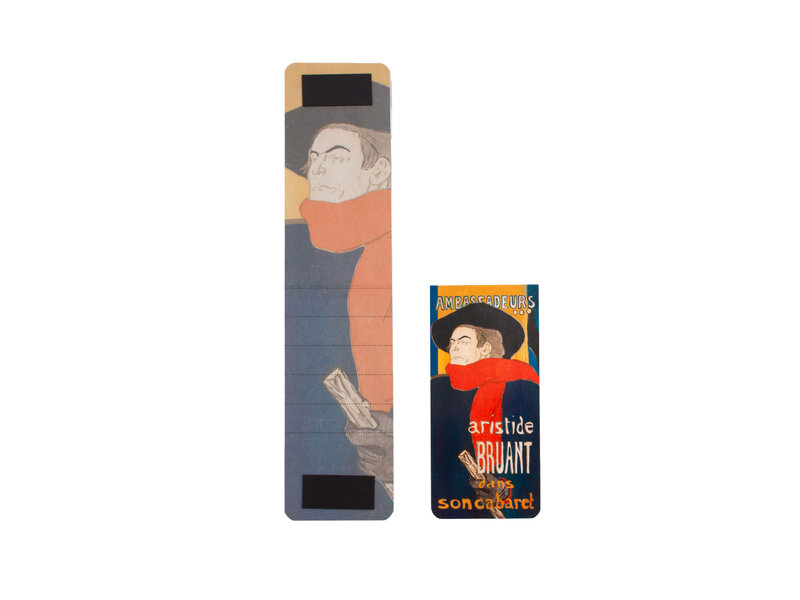 Magnetic bookmark, Toulouse Lautrec, Aristide Bruant Ambassadeurs