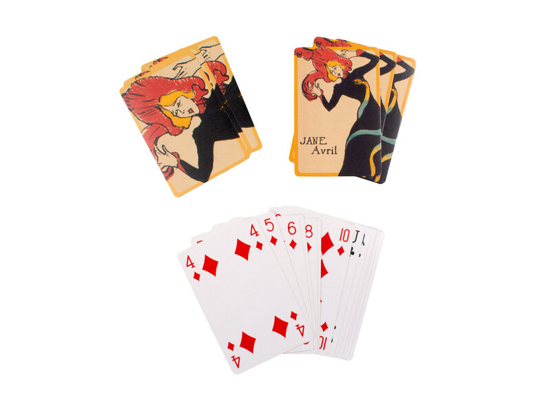 Juego de 2 juegos de cartas, Toulouse Lautrec