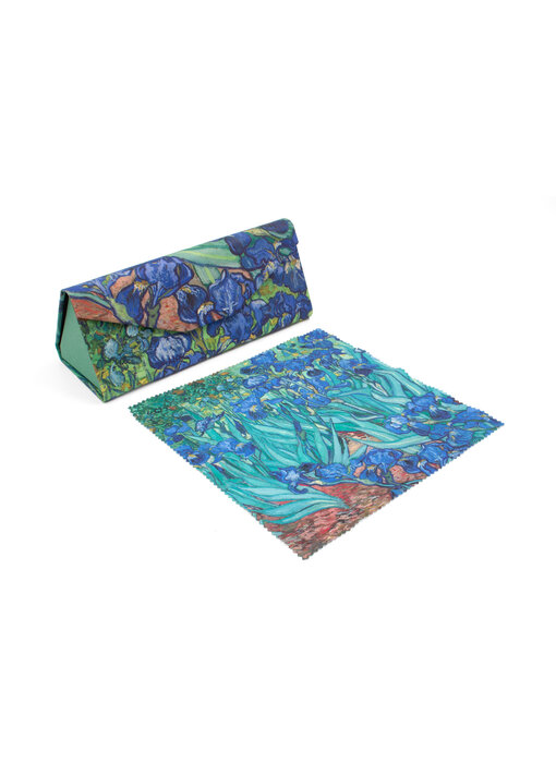 Estuche plegable para gafas  + chiffon à lunettes,Vincent van Gogh,  Lirios