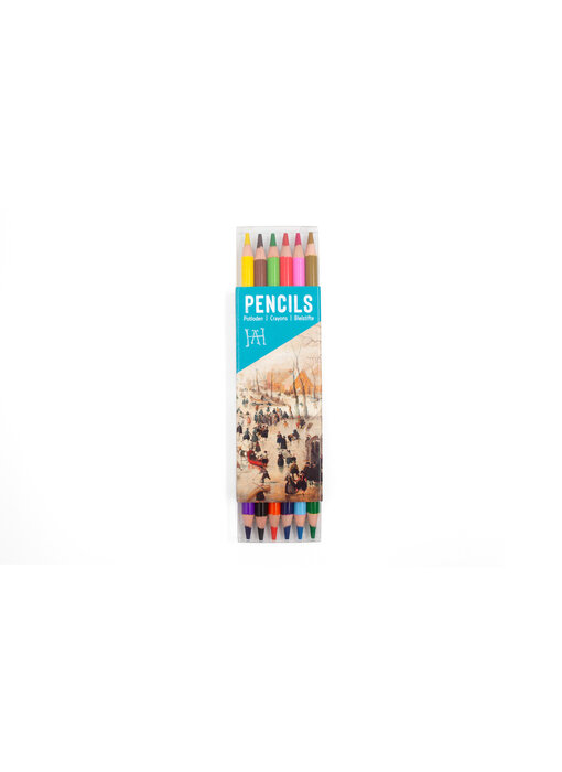 Colouring Pencil Flat Pack, Avercamp, Winterlandscape