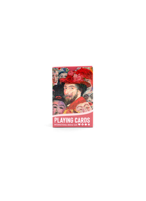 Cartes à jouer,  James  Ensor, Portrait avec masques