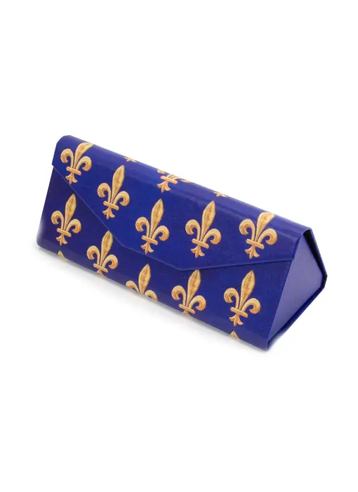 Etui à lunettes pliable,  Fleur de Lys