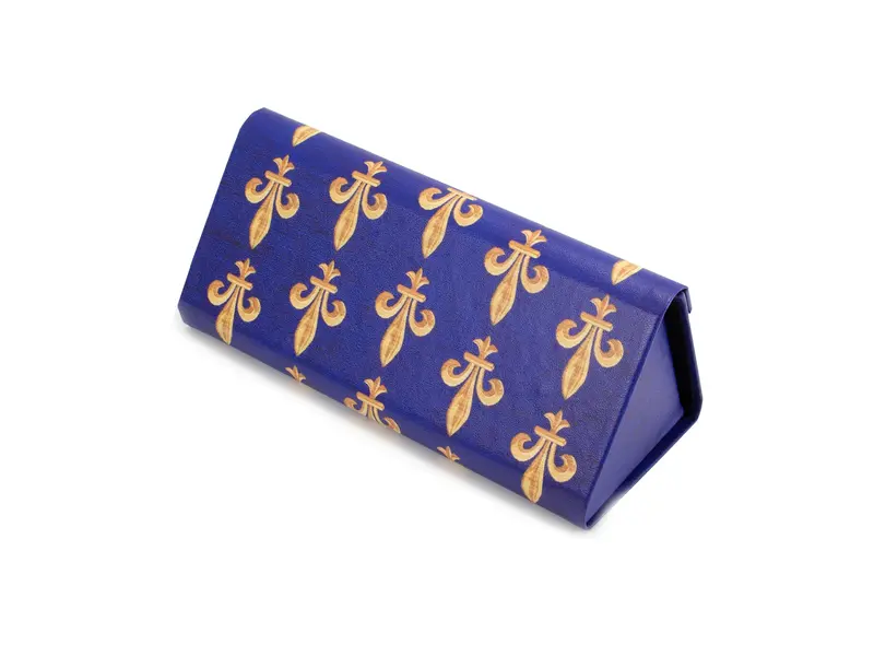 Opvouwbare brillenkoker, Fleur de Lys
