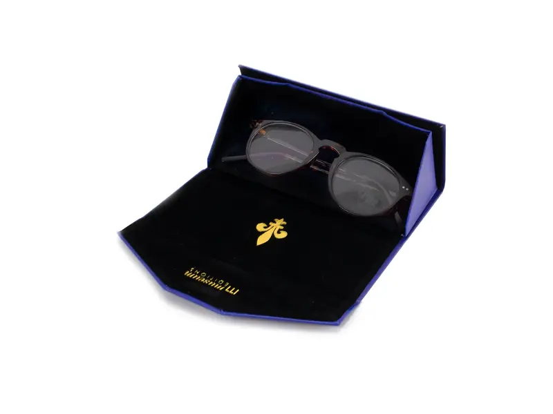 Foldable spectacle case , Fleur de Lys