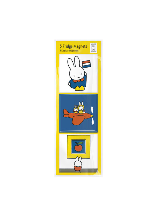 Imanes de nevera, juego de 3, Miffy de vacaciones