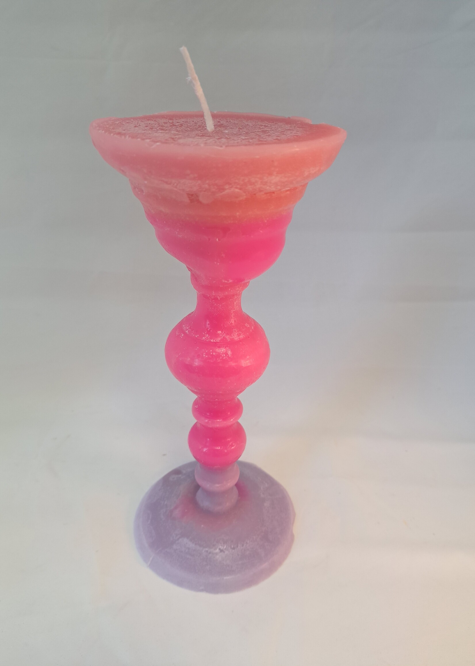 Ambachtelijke kandelaar kaars voor binnen!