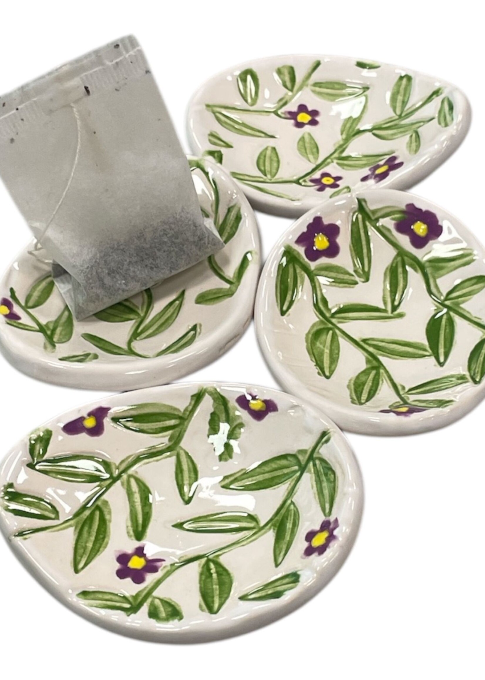 Keramische kleurrijke theeschaaltjes