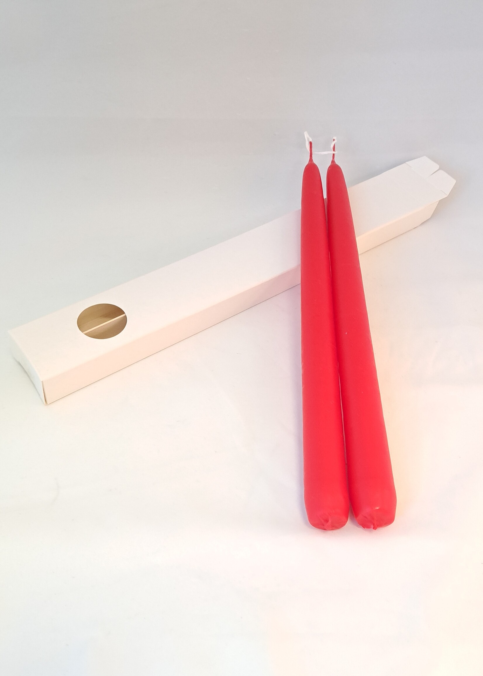 Duo Kandelaar kaarsen in doos rood