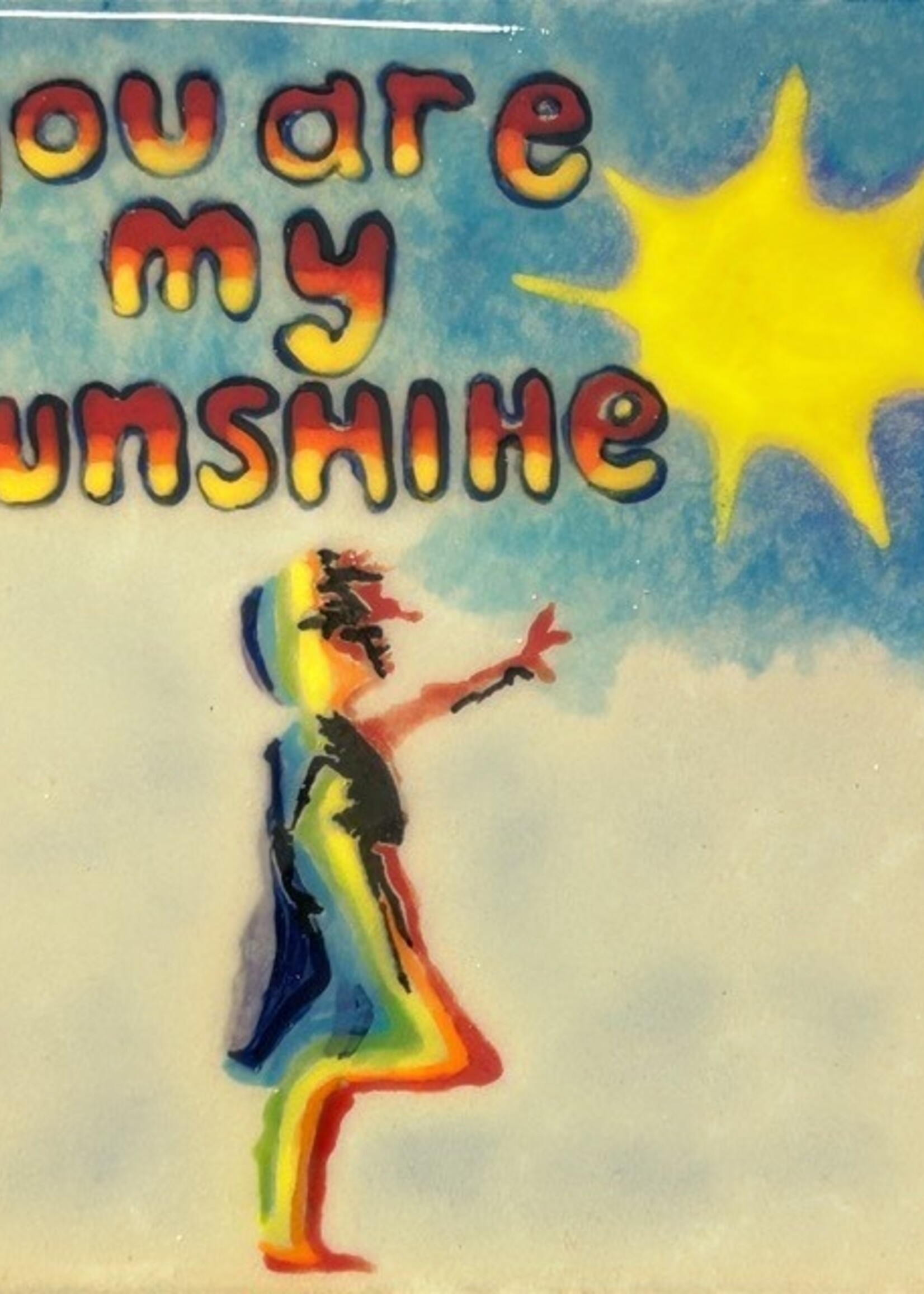 Spreuktegel - You are My sunshine (Banksy Stijl)