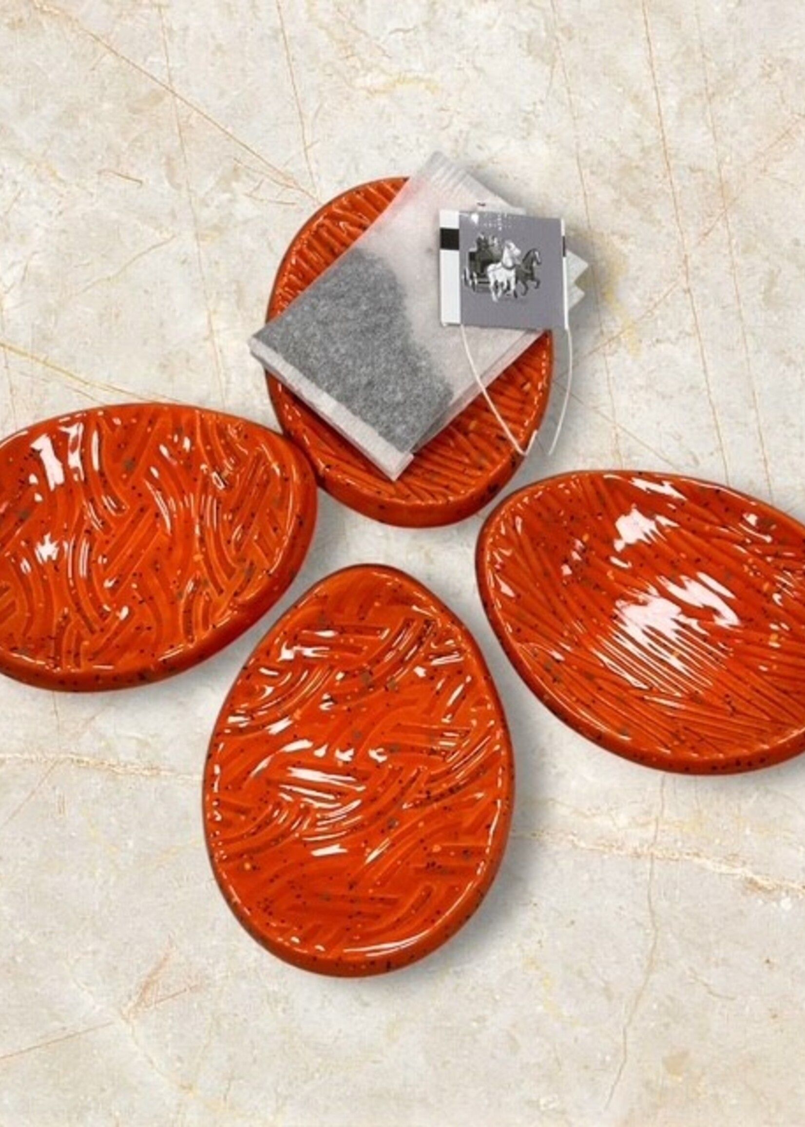 Set van 4 Keramische Theeschaaltjes