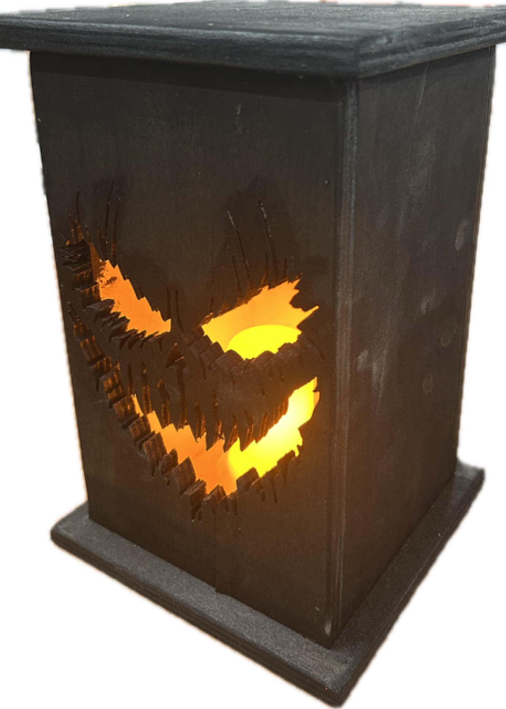 Houten lantaarn Halloween