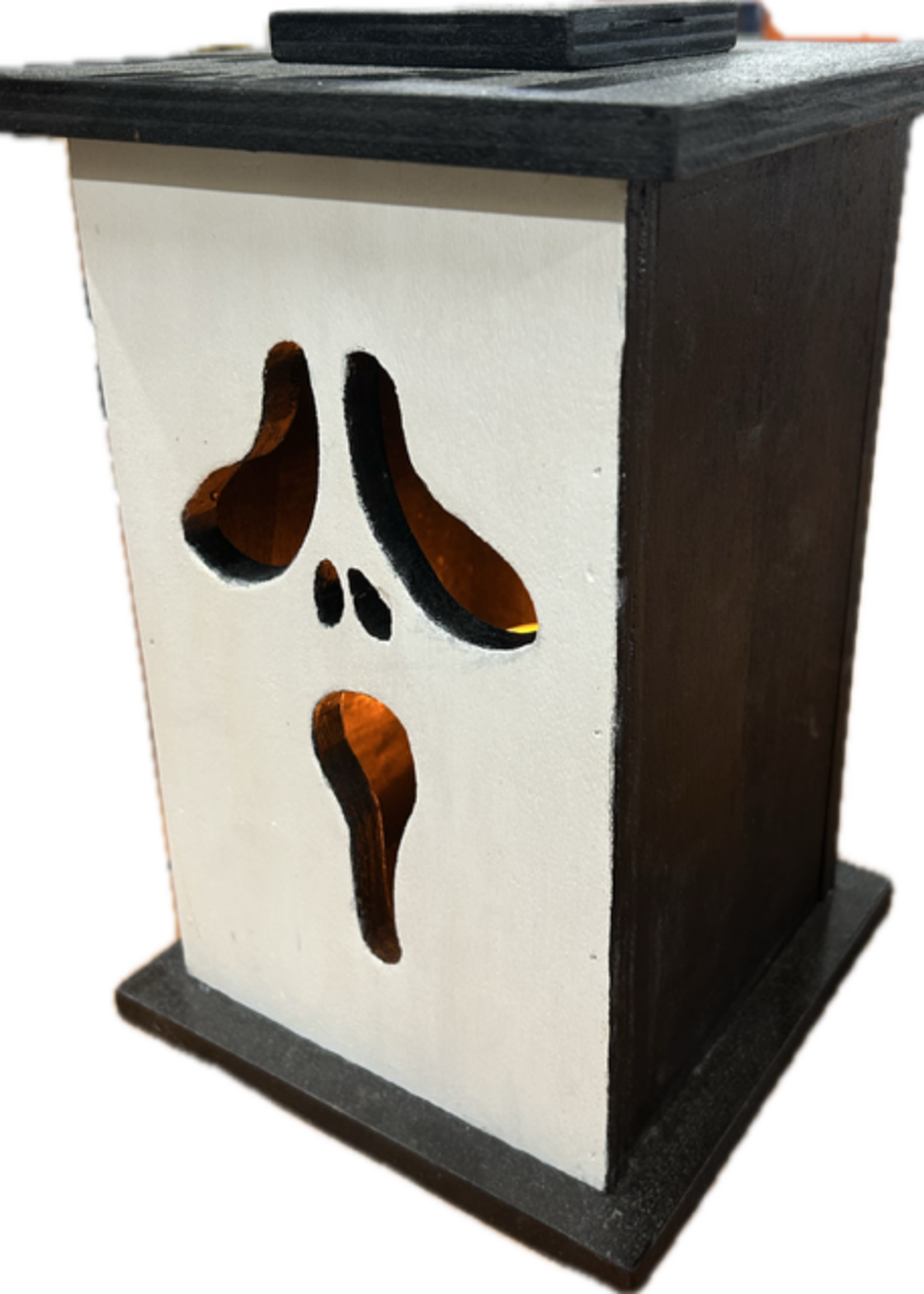 Houten lantaarn Halloween