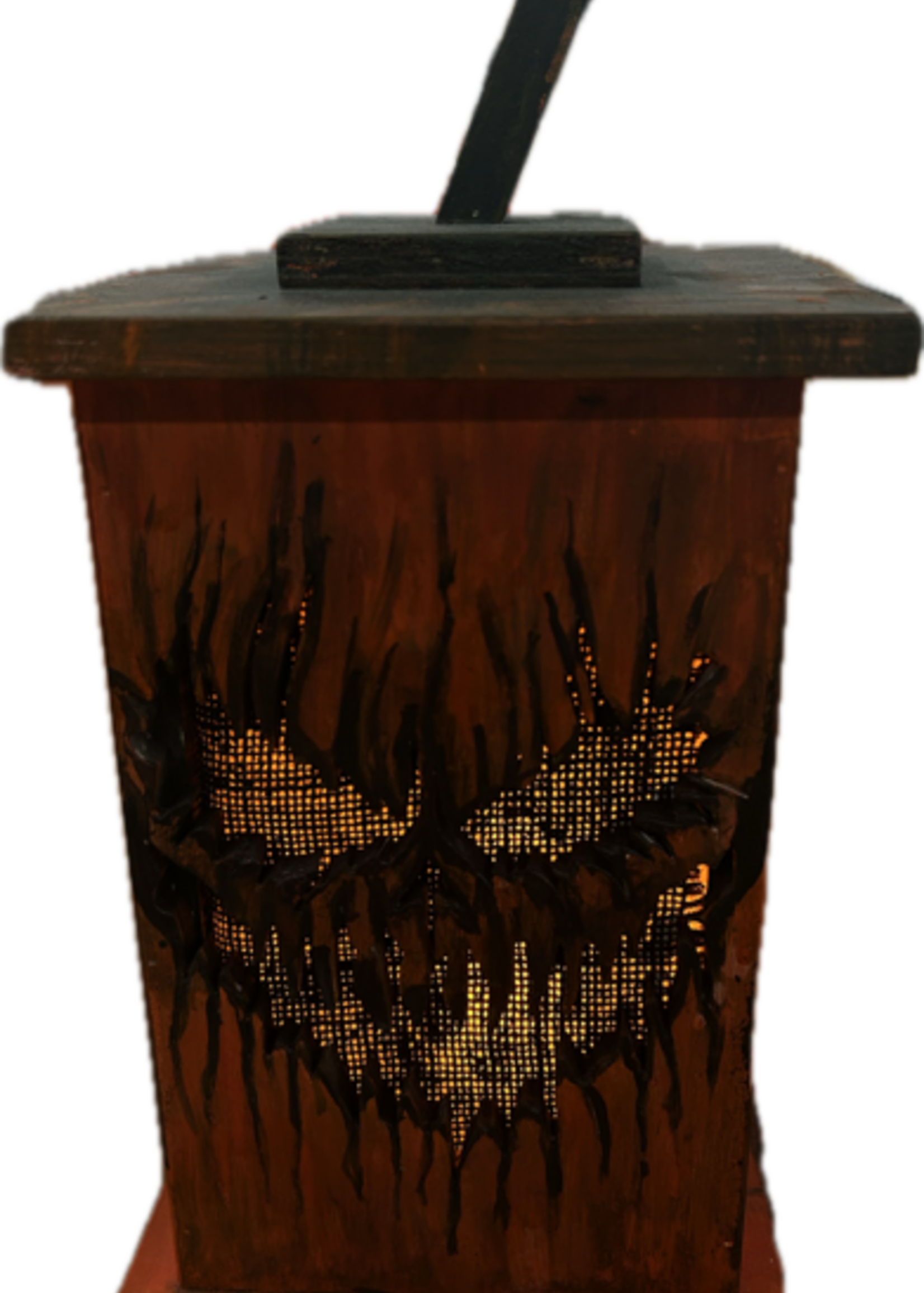 Houten lantaarn Halloween