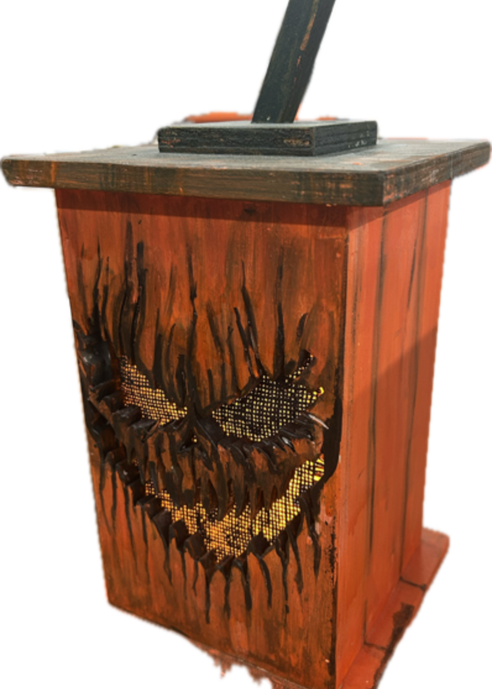 Houten lantaarn Halloween