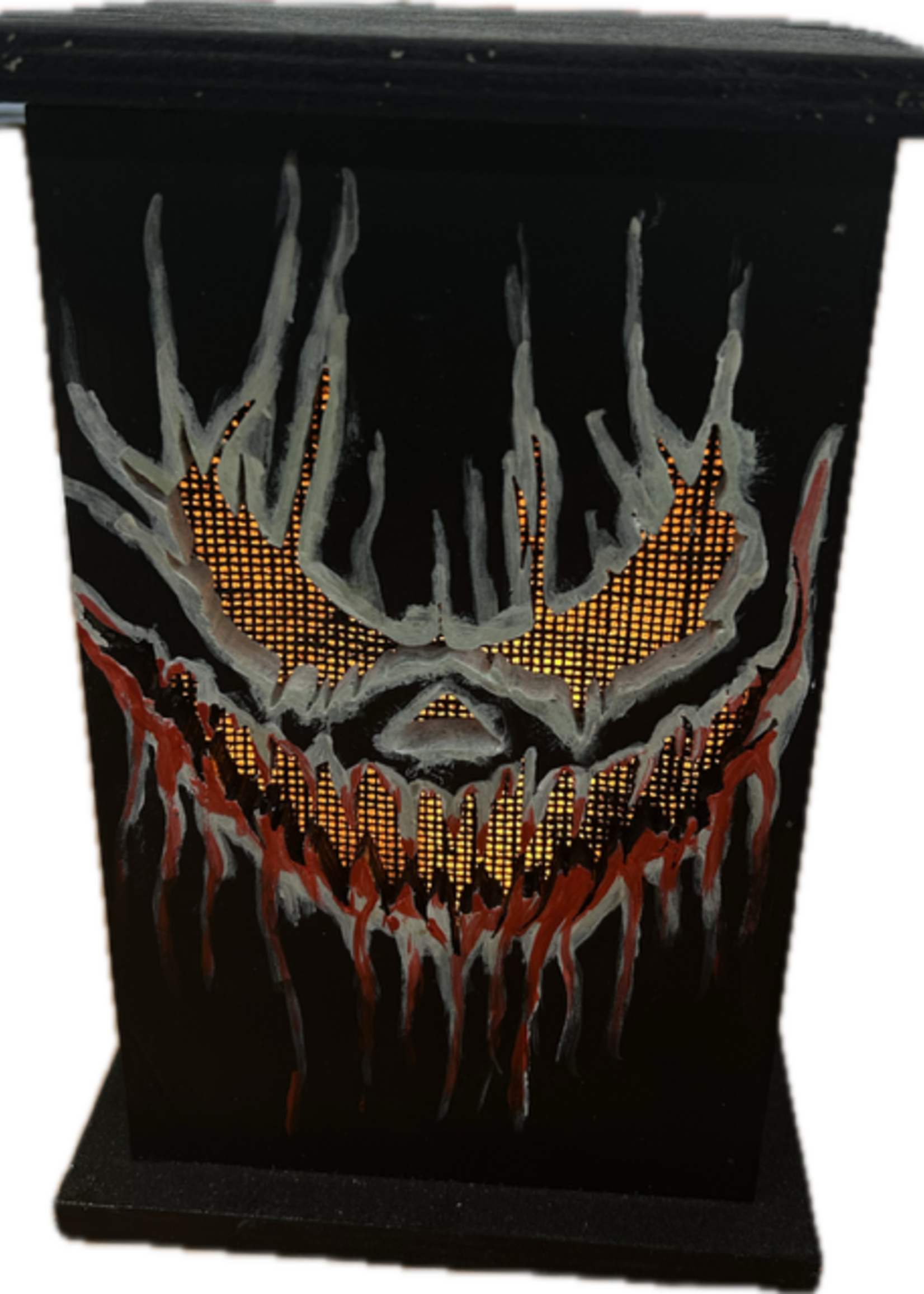 Houten lantaarn Halloween