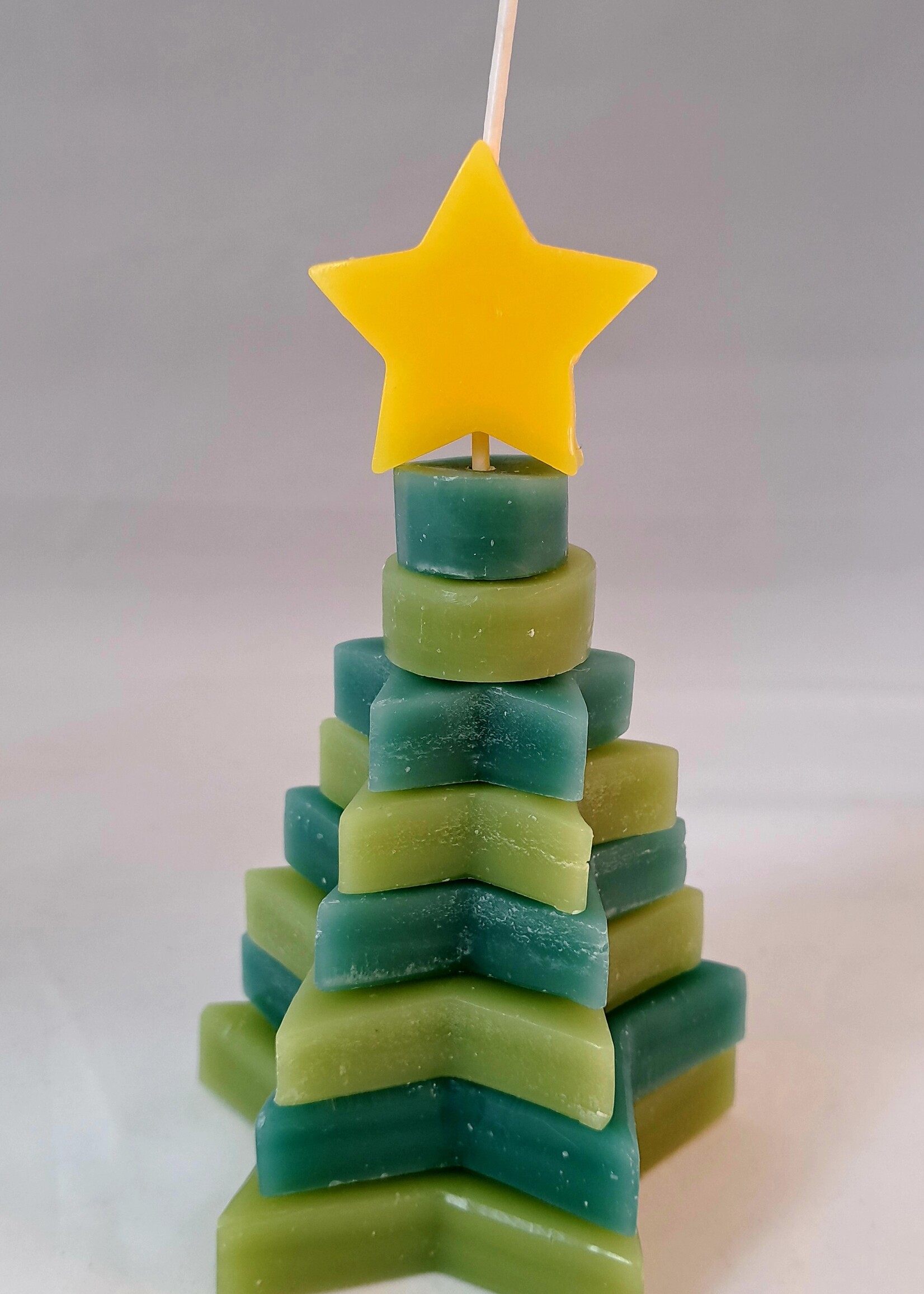 Kaars kerstboompje groen