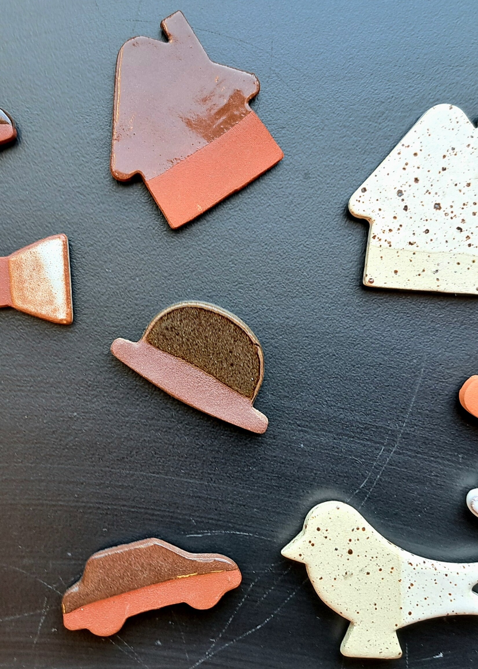 maakstudio diverse keramische  (koelkast)magneten