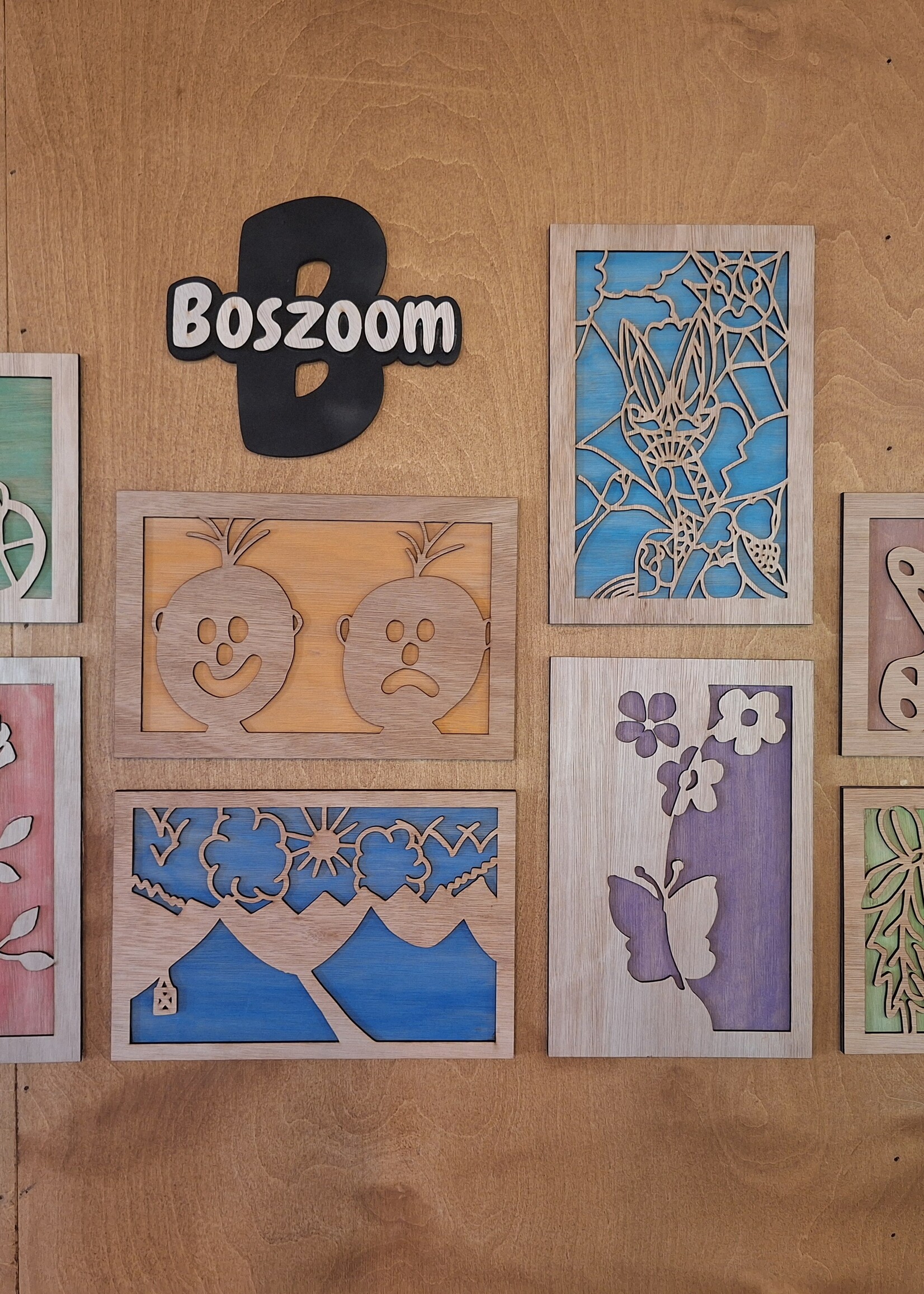 Boszoom Herstel kunst – unieke houten kunstwerken uit de lasersnijder
