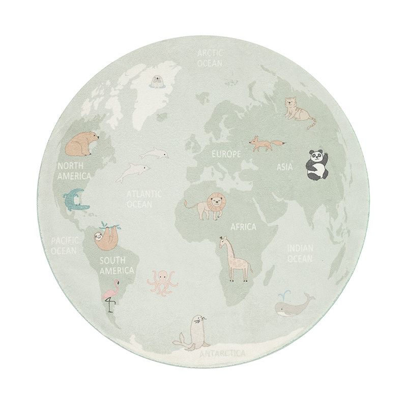 Dywan okrągły - Globe Mint - sfeer