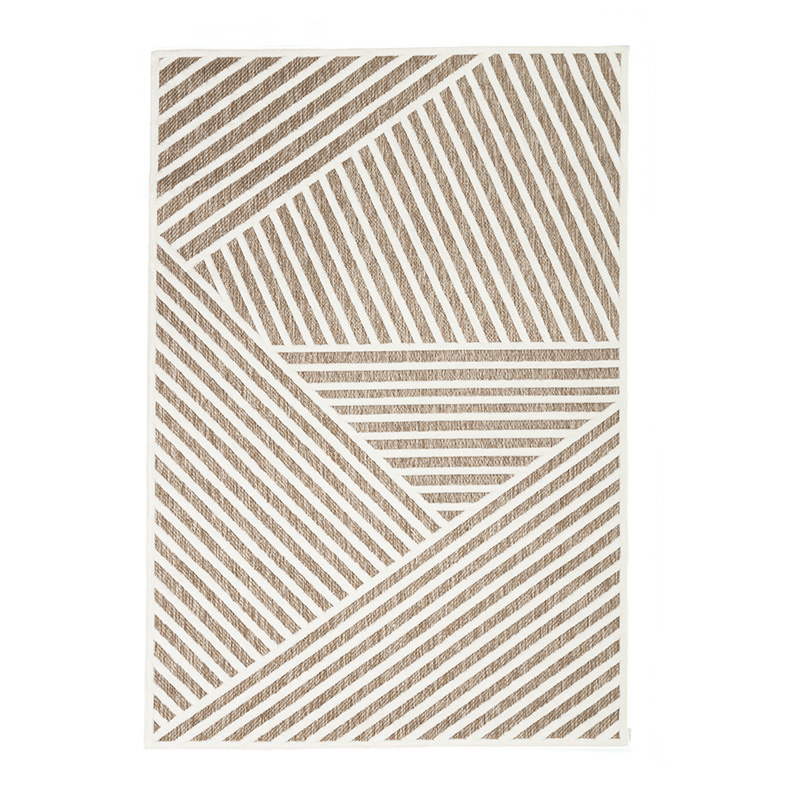 Dywan nowoczesny - Nori Lines Biały/Taupe - sfeer