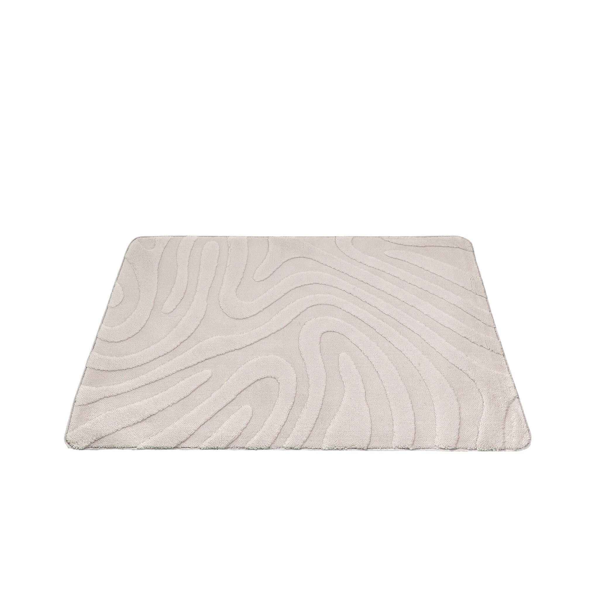 Dywanik łazienkowy - Cassie Shapes Taupe - sfeer