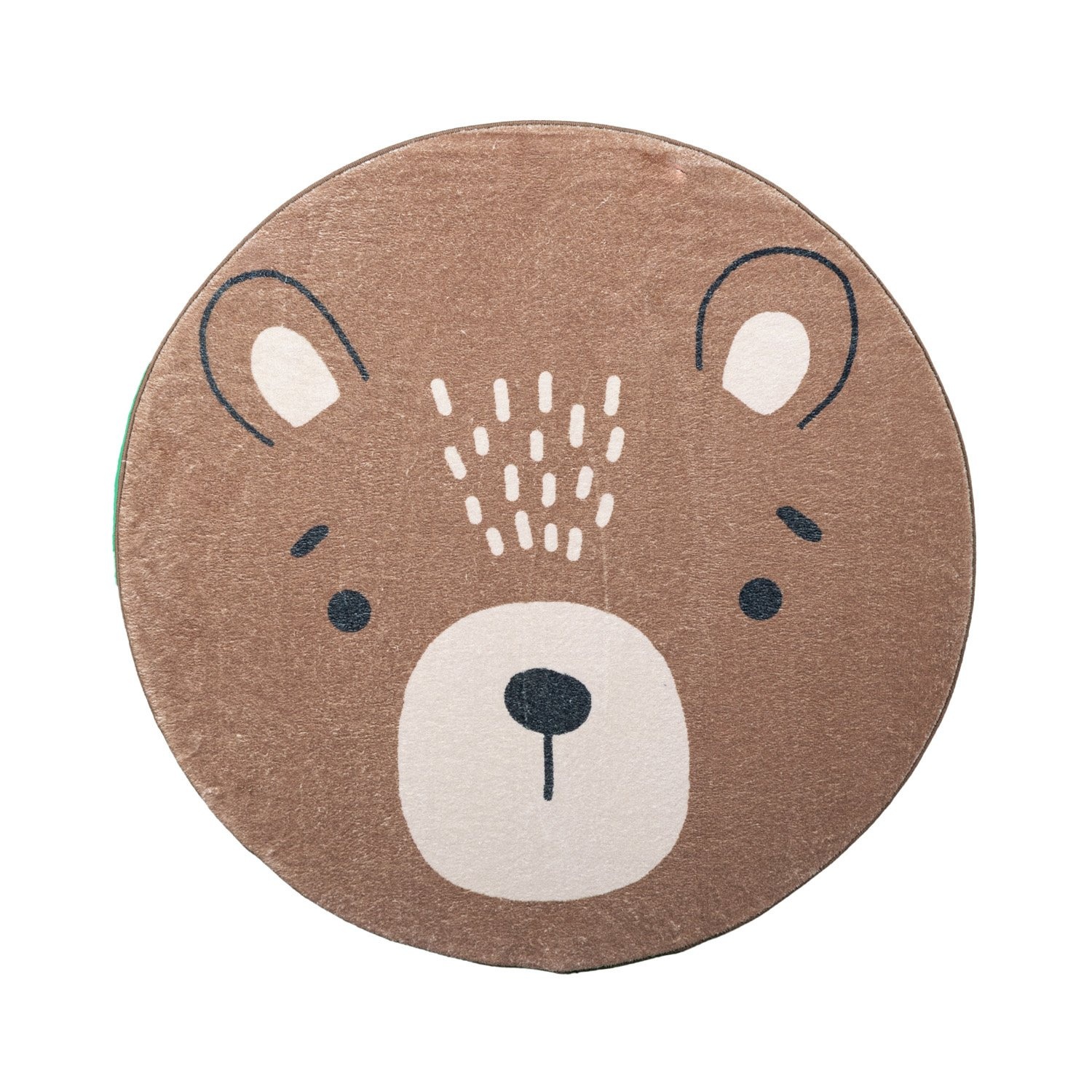Dywan dziecięcy okrągły nadający się do prania - Sammy Bear Brązowy - sfeer