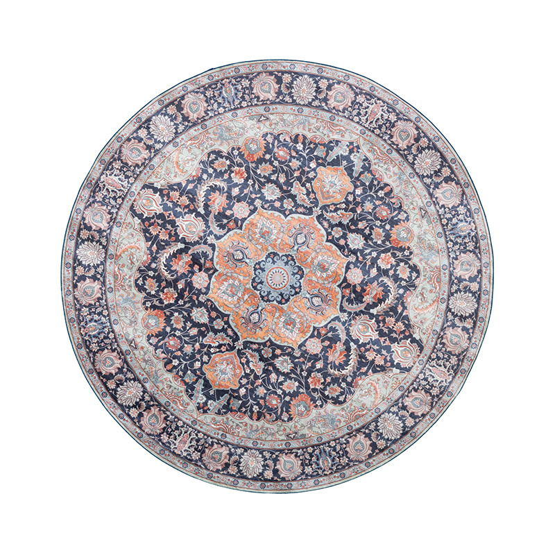 Dywan okrągły vintage - Imagine Medallion Niebieski - sfeer