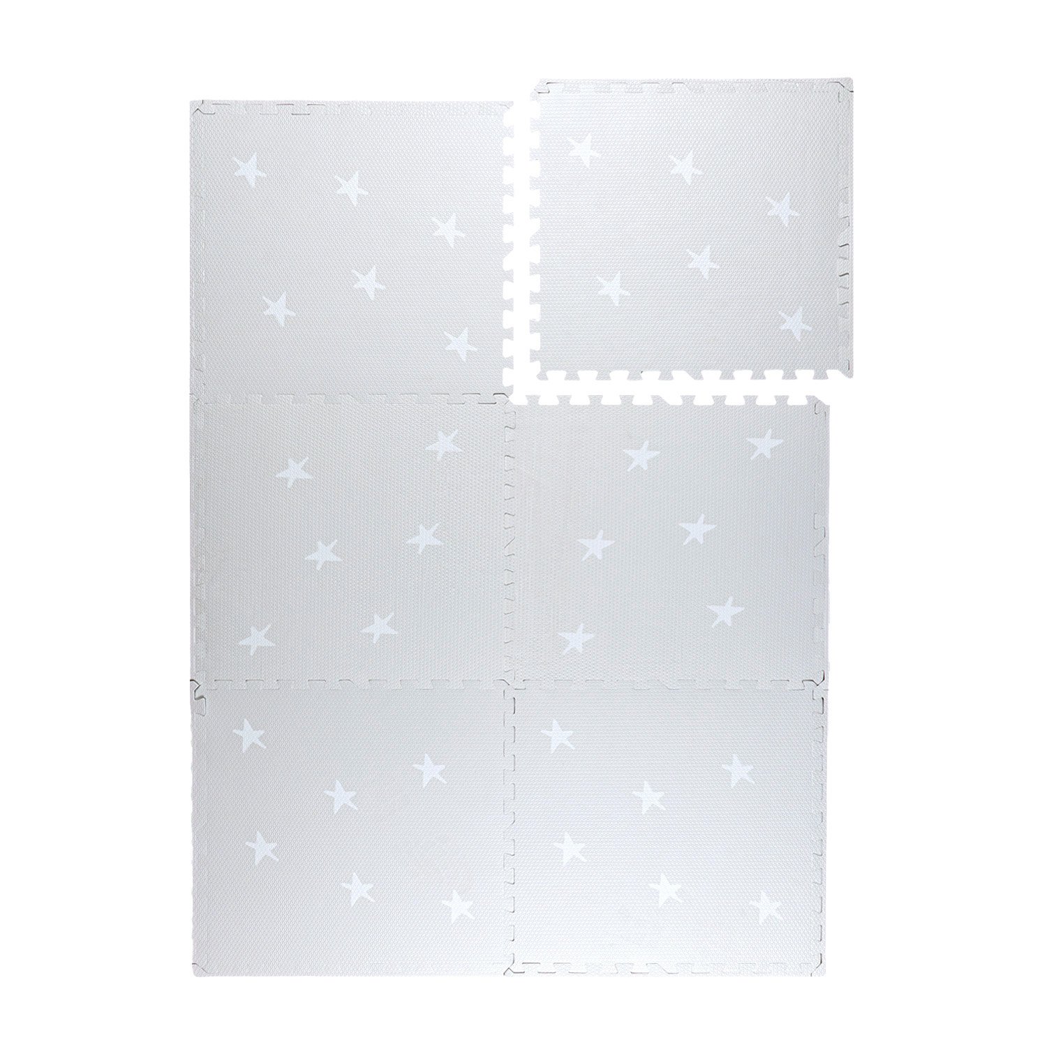 Mata piankowa puzzle - Alfie Stars Szara - sfeer