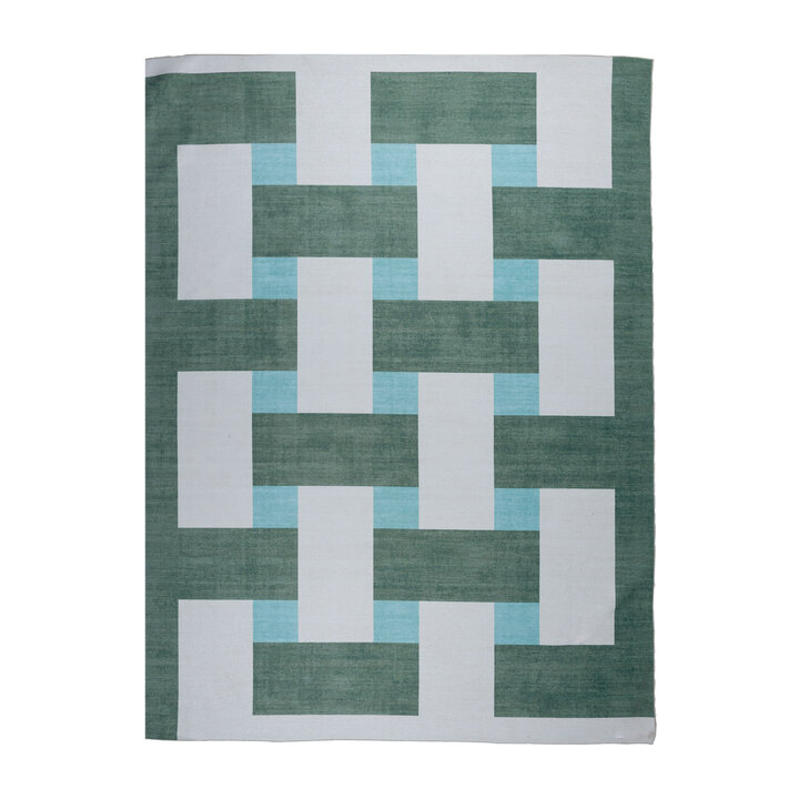 Dywan zewnętrzny Retro - Pop Lines Zielony