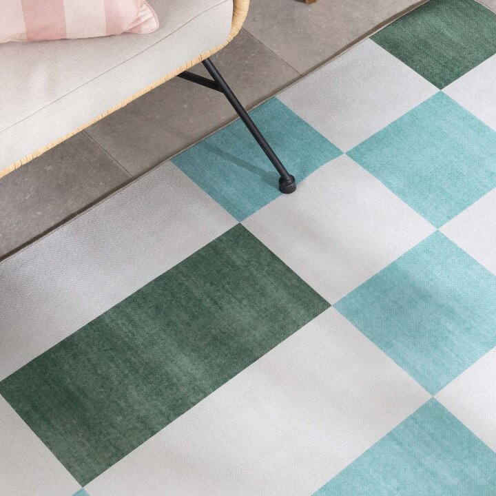 Dywan zewnętrzny Retro - Pop Cubes Zielony