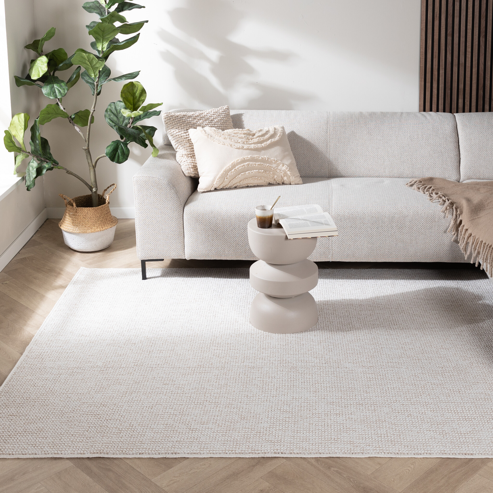 Dywan z krótkim włosiem - Lykke Kremowy