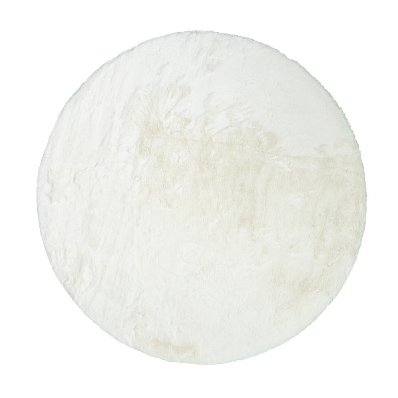 Dywan okrągły z długim włosiem - Comfy Supreme Biały - sfeer