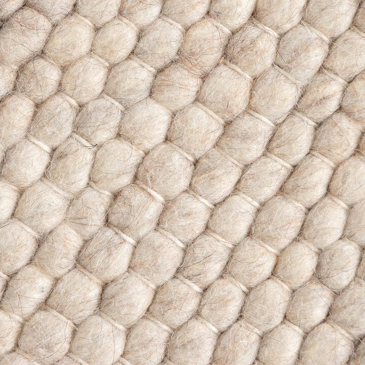 Dywan wełniany okrągły - Feline Biały/Melanż