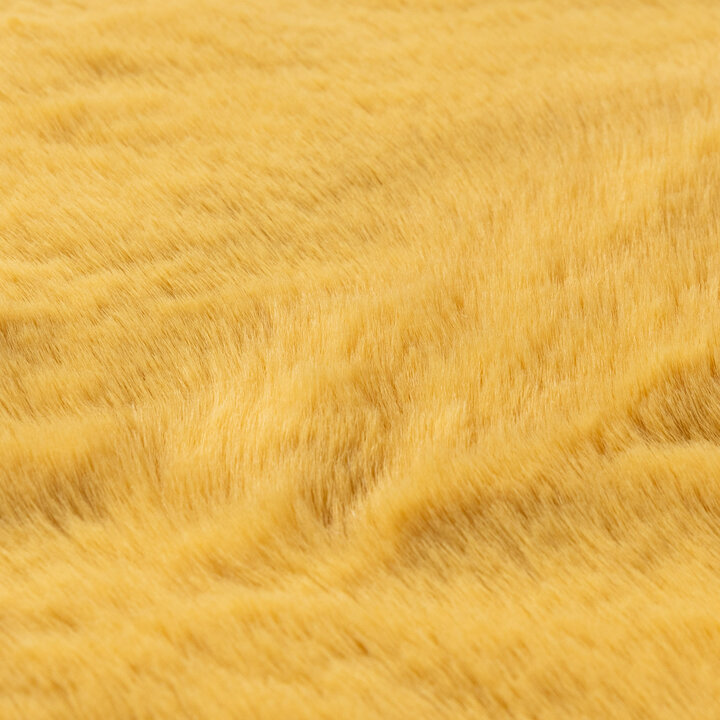 Dywan okrągły z długim włosiem - Comfy Supreme Żółty